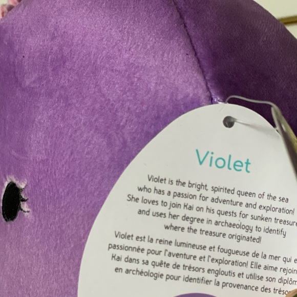 VIOLET with flower SQUISHMALLOW - Picture 3 of 3